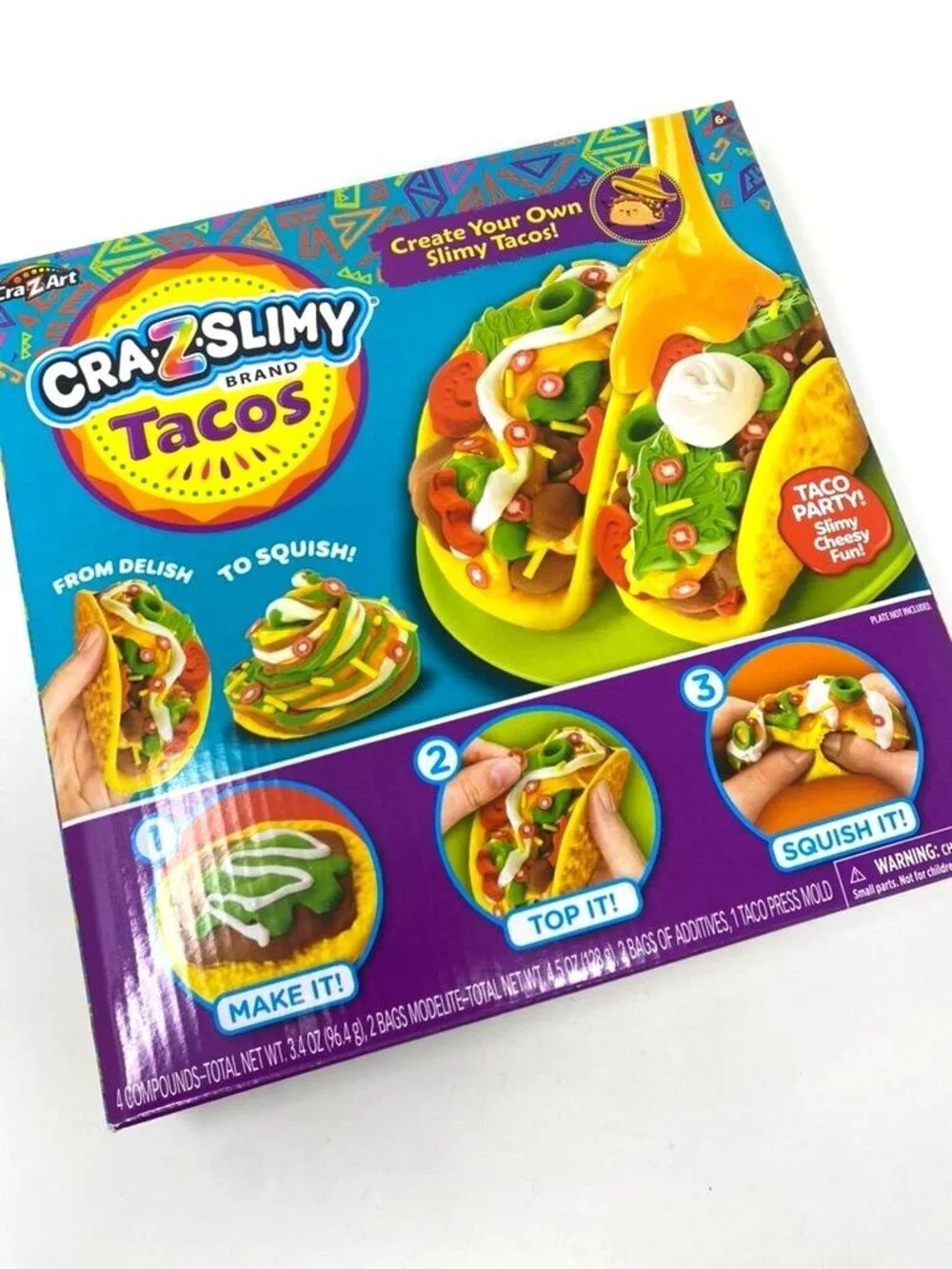 Cra-Z-Slimy Taco Slimes and Putties: 8-Piece Set Focuses on Creativity